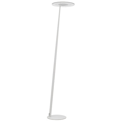 TFS LED FLOOR LAMP 12wLED 3CCT DIM 1800LM H1550 D350 footswth WHITE SAND