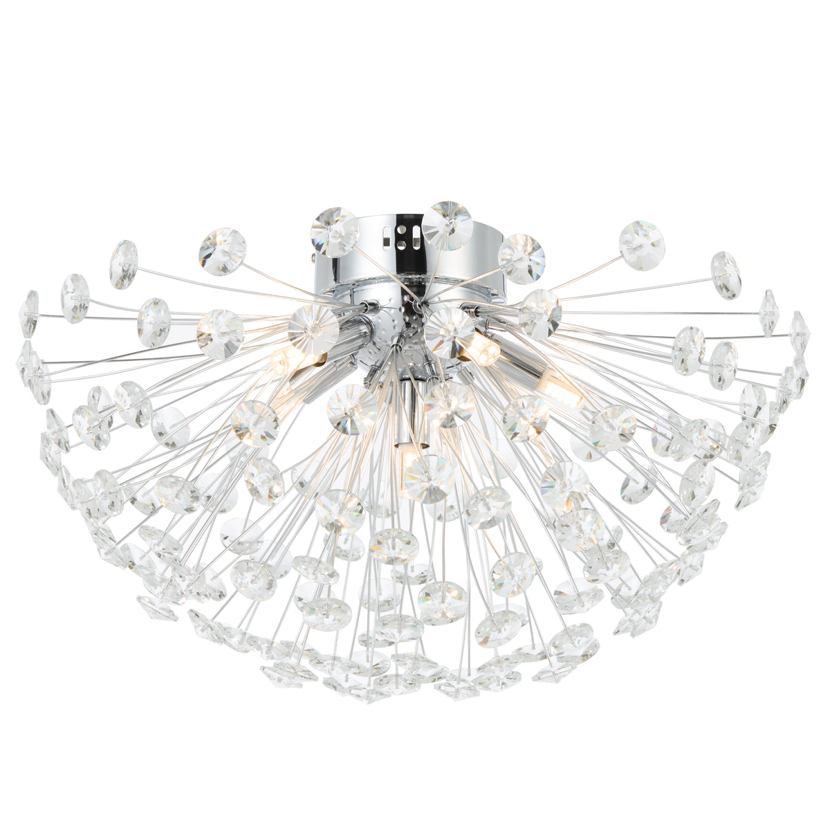 TFS 6LT CTC 6x6wG9max D:500 H:190 CRYSTAL H:200 CHROME / CLEAR