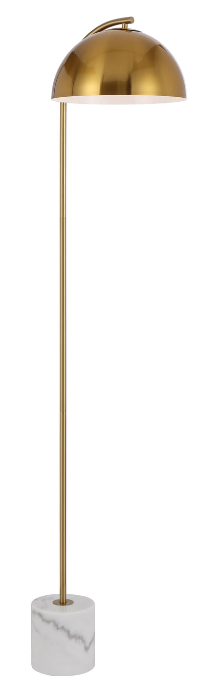 TFS FLOOR LAMP 25wE27max L:400 W:150 H:1500 cable2.0 foot swt WHITE MARBLE/ANT GOLD
