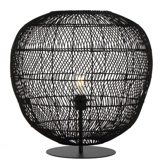 Teralux TFS 50 TABLE LAMP 25wE27max D500 H600 (2 parts) BLACK Base / BLACK Shade