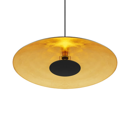 TFS 80 PENDANT 25wE27max D:800 H:138 BLACK SAND / GOLD FOIL