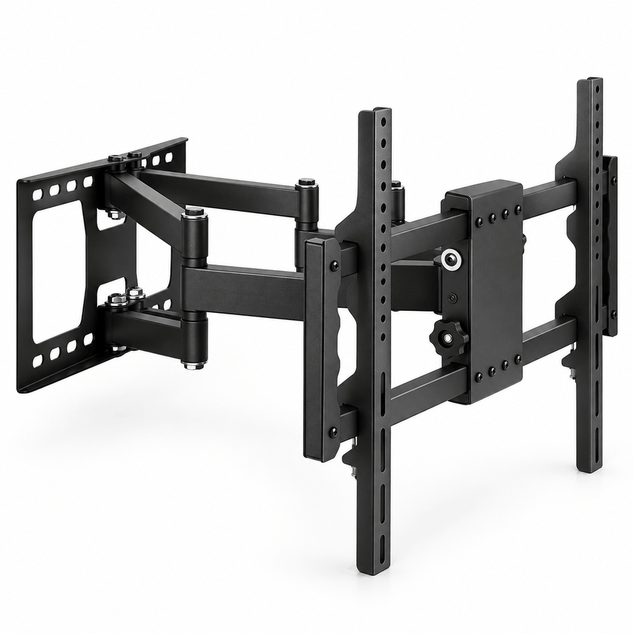 Dual Arm Full Motion TV Wall Mount Bracket, VESA up to 700 x 400