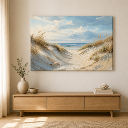 Dune Passage landscape stretched canvas lifestyle view