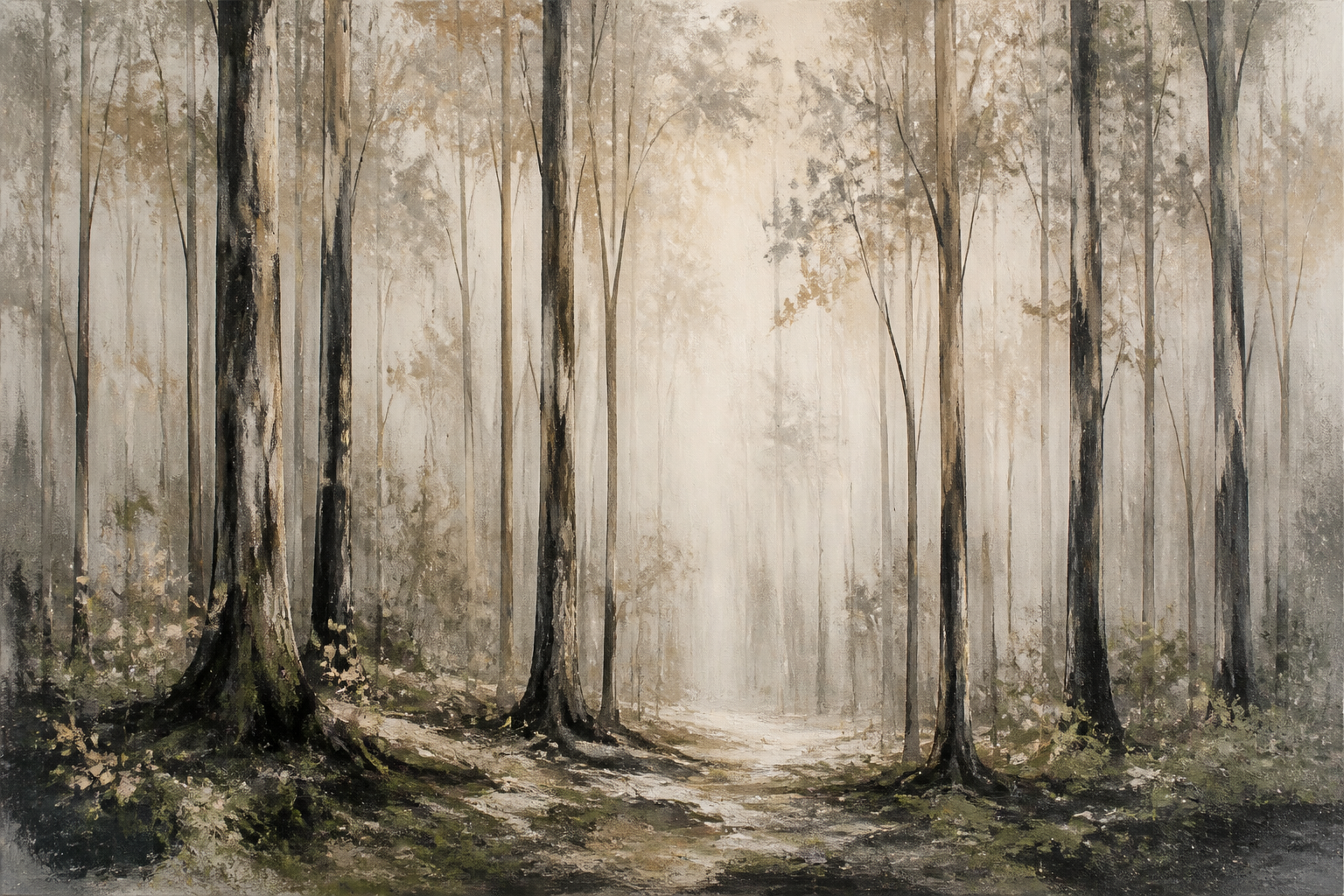 Forest Stillness horizontal landscape artwork