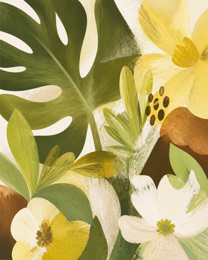 Garden Signal abstract canvas artwork