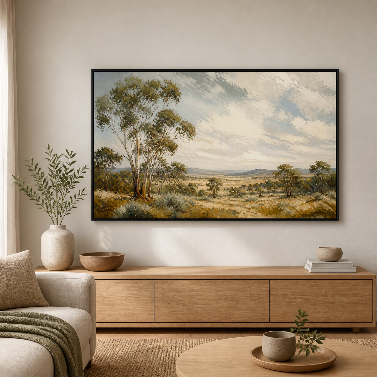 Gumtree Horizon black floating frame landscape lifestyle view