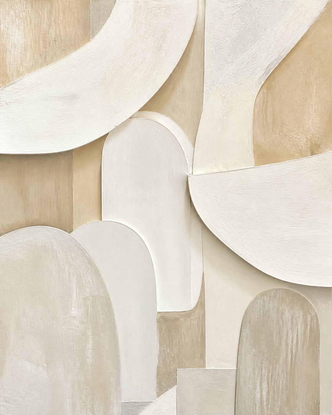 Ivory Assembly abstract canvas artwork