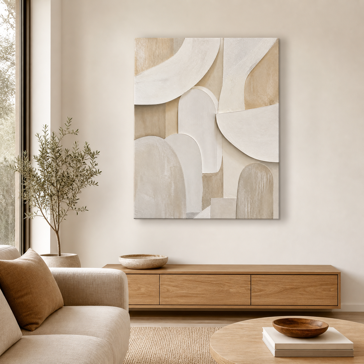 Ivory Assembly stretched canvas lifestyle view