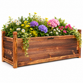 Raised Garden Bed on Legs 90cm - Wooden Planter Box for Herbs