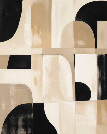 Quiet Facade abstract canvas artwork