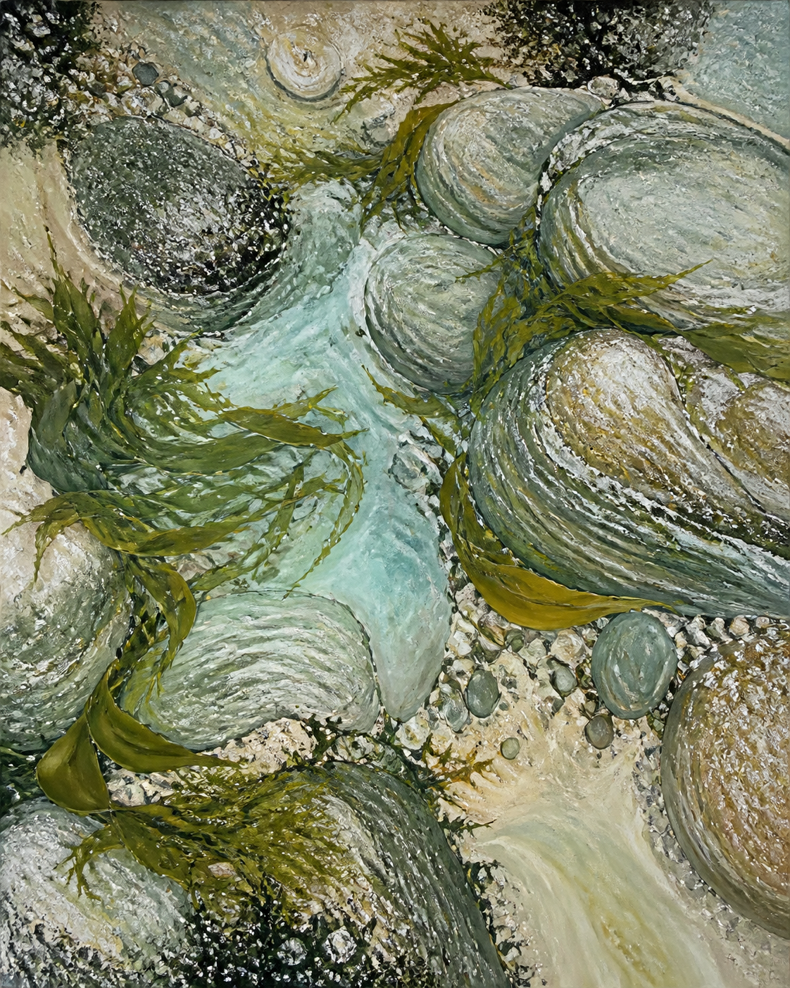 Rockpool Garden coastal artwork detail