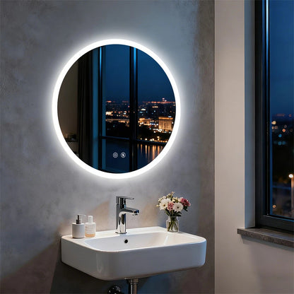 Modern Round Anti-Fog LED Vanity Mirror