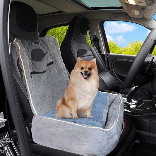 durable-travel-dog-car-seat-elevated-pet-booster-seat-with-front-back-protection