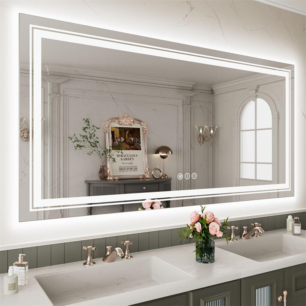 1600Mm Jumbo Bluetooth Led Bathroom Mirror Music Anti-Fog Vanity Mirror