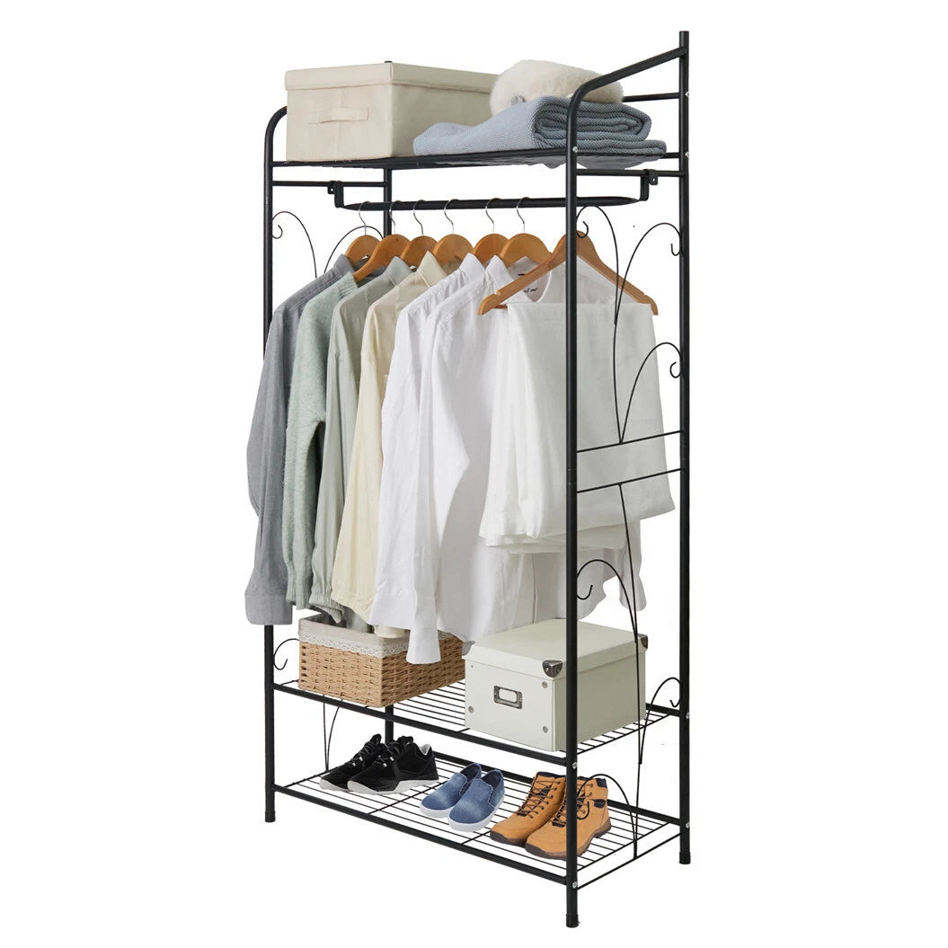 Garment Organizer Coat Stand with Metal Shelves | Clothes Rack and Storage AU