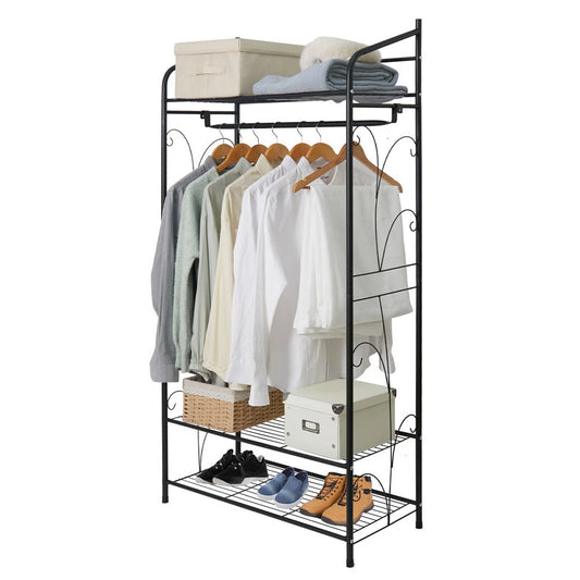 Garment Organizer Coat Stand with Metal Shelves | Clothes Rack and Storage AU