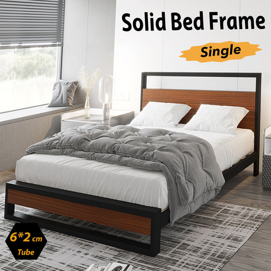 single-bed-frame-metal-wood-single-size-mattress-base-platform-supper-strong