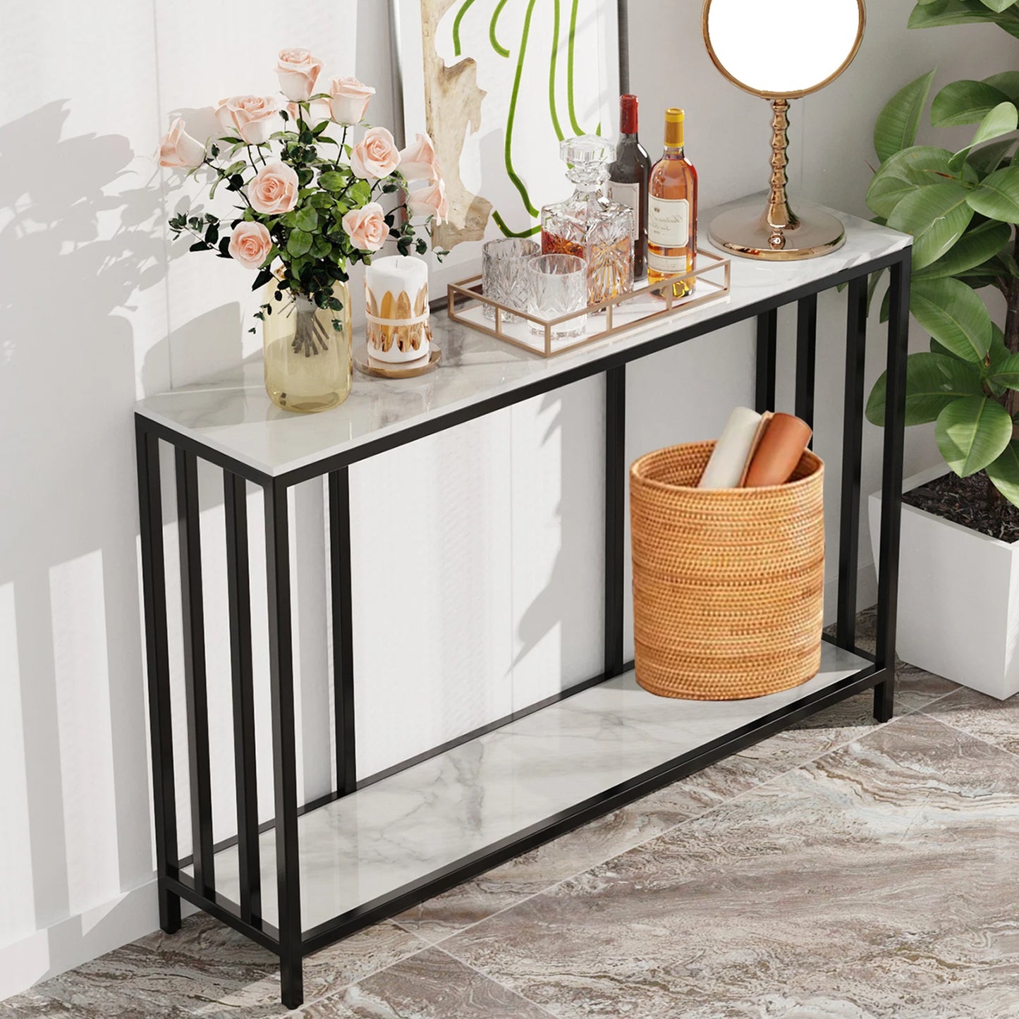 deluxe-marble-console-table-narrow-hallway-accent-table-buffet-table-living-room