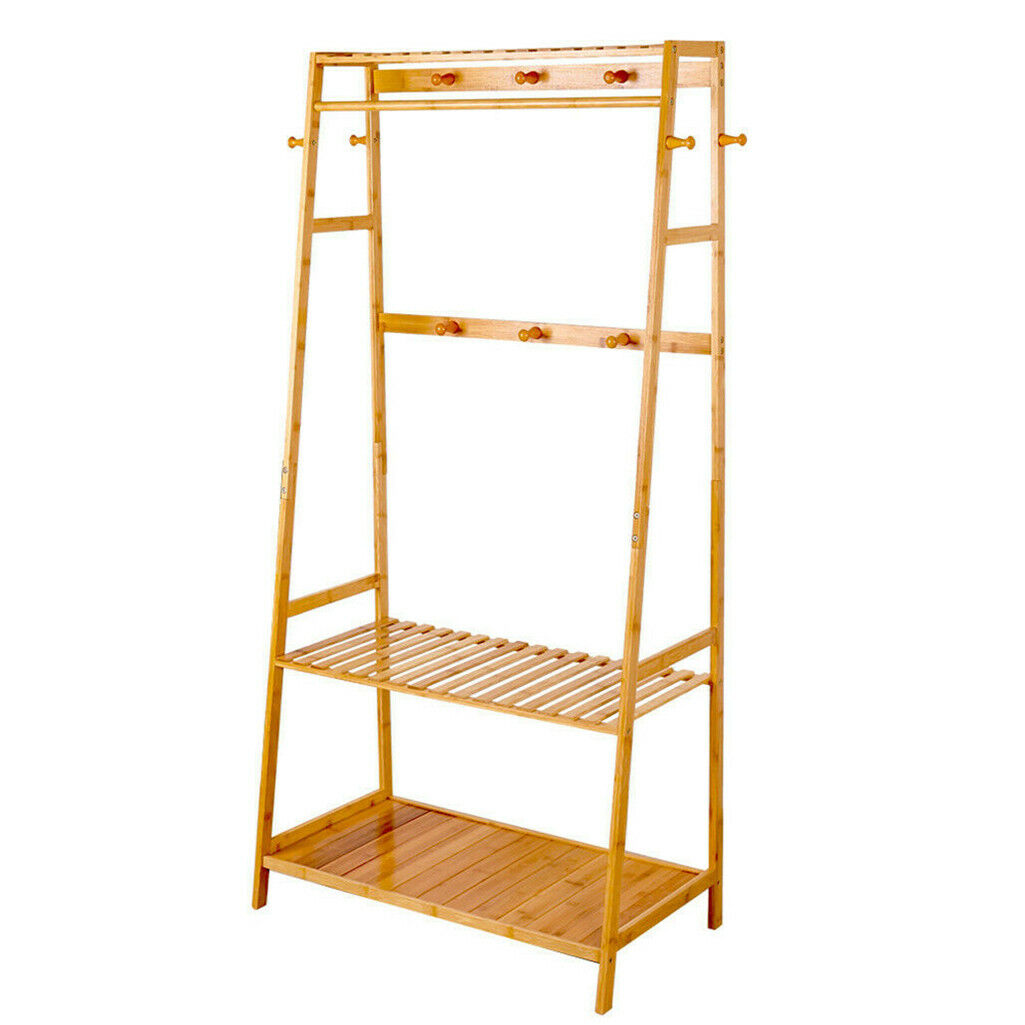 bamboo-3-in-1-clothes-rail-garment-rack-stand-display-shelves-home-open-wardrobe
