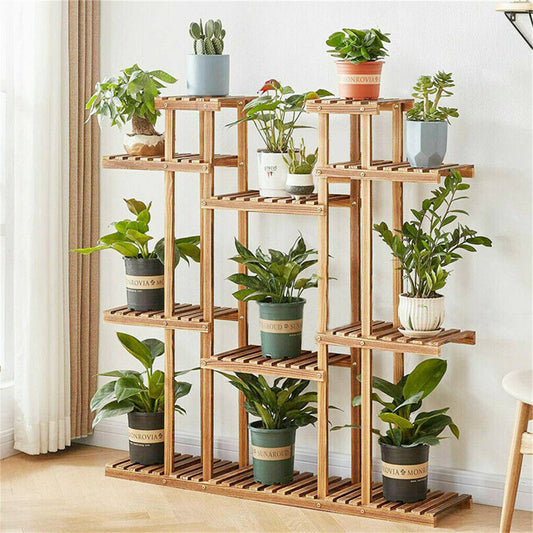 super-large-wooden-plant-stand-indoor-flowerpot-display-shelf-garden-planter