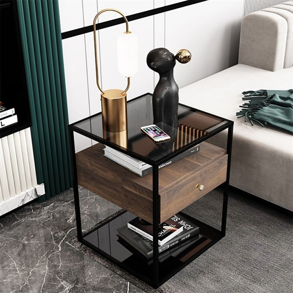 elegant-end-tables-coffee-table-glass-surface-nightstand-cabinet-for-home-office