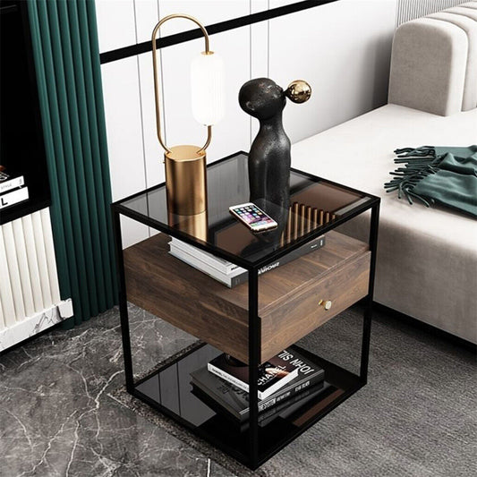 elegant-end-tables-coffee-table-glass-surface-nightstand-cabinet-for-home-office