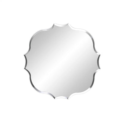 Simplity Beveled Irregular Wall Mirror - Frameless Glass Mirror 80x80cm