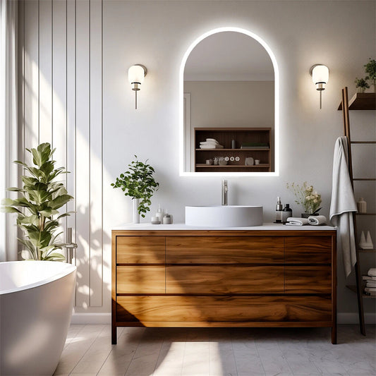 Elegant Arch LED Bathroom Mirror by LUVODI
