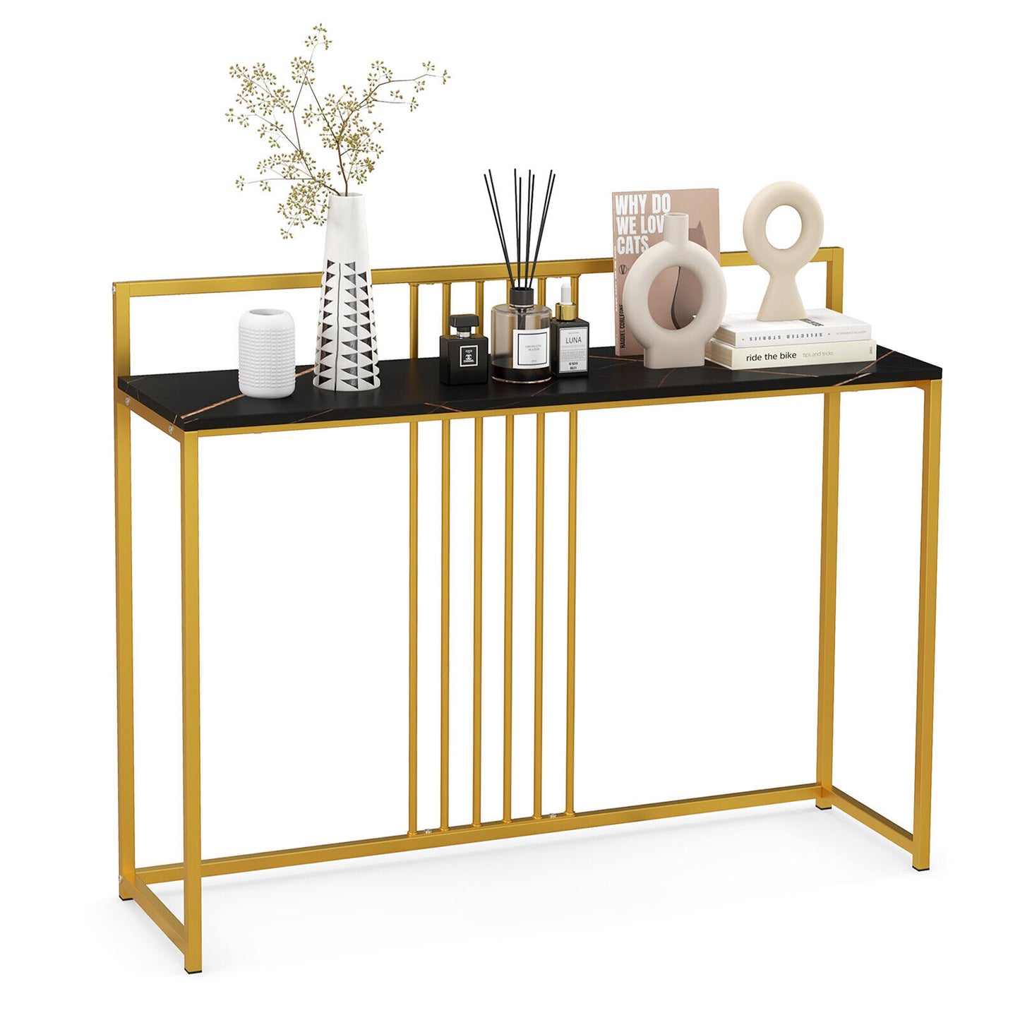 120cm-console-table-modern-steel-frame-entryway-table-storage-shelf-for-hallway