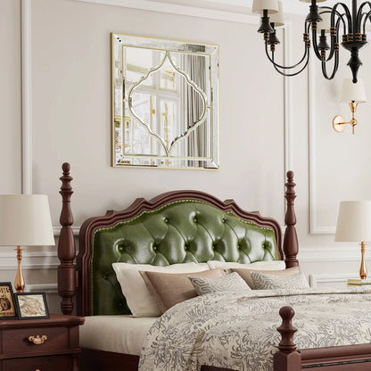 High Grade Unique Decorative Accent Mirror Elegant Square Wall Silver Hd Mirror