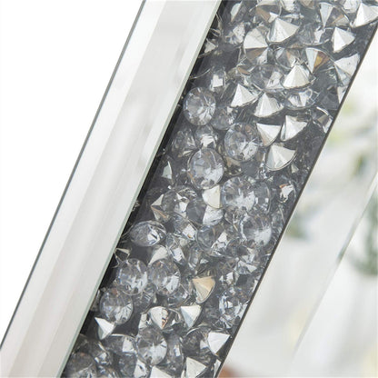 Modern Oversized Diamond Crushed Crystal Full Length Mirror