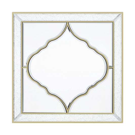 High Grade Unique Decorative Accent Mirror Elegant Square Wall Silver Hd Mirror