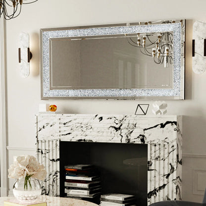 Modern 120Cm Crushed Crystal Wall Mirror