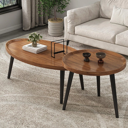 Industrial Nesting Wooden Side Tables