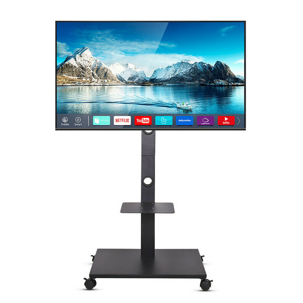 P&P Exhibition Display Stand Mobile TV Trolley Floor Stand Mounting Bracket 32-70"