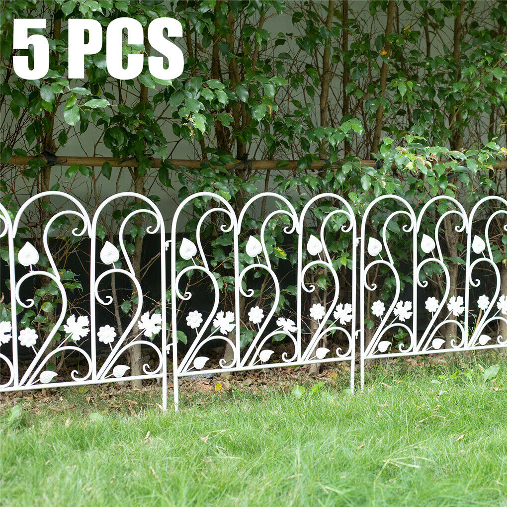 5pcs-decorative-garden-fence-folding-patio-fences-rustproof-59-5x62cm-landscape