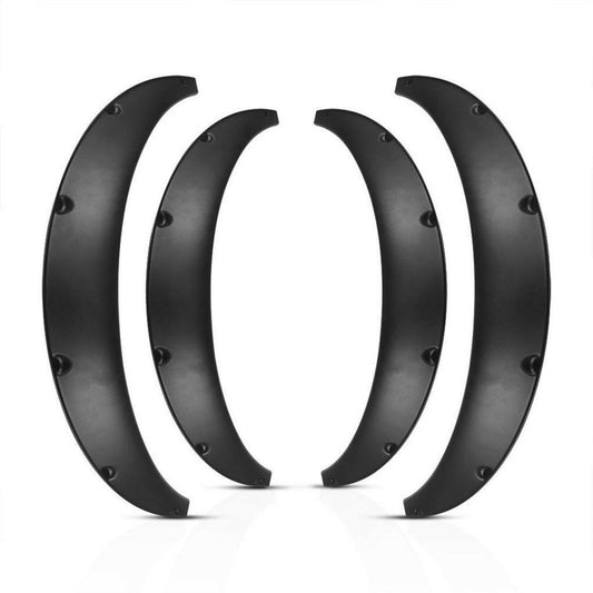 P&P 4 Pcs Universal Car Fender Flares Flexible Durable Body Wheel Extra Wide Arches