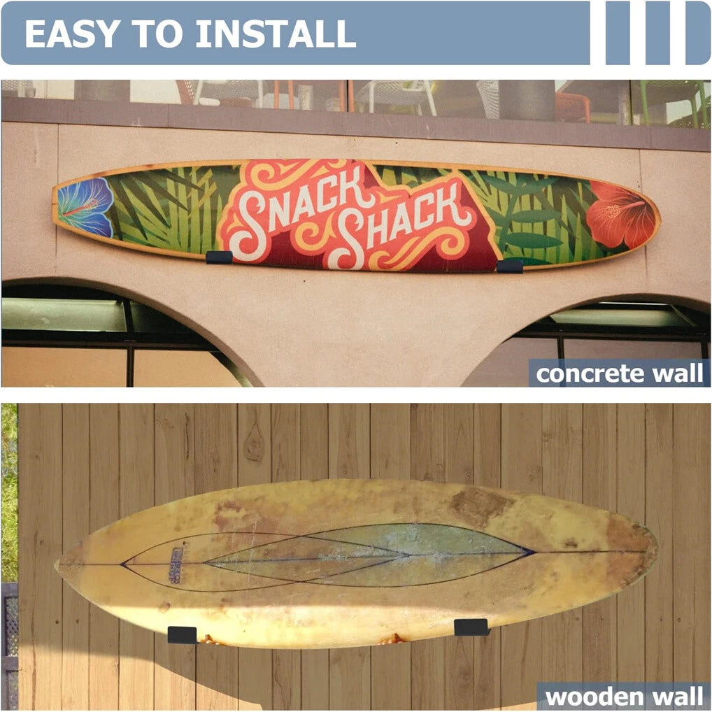 P&P Aluminum Surfboard Wall Rack Short & Long Board Storage Display Mount Hanger