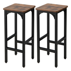 Bar Stools Set of 2 - Adjustable Height & Footrest