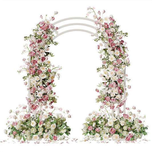 P&P Heavy Duty Wedding Arch Backdrop Stand Garden Climbing Trellis Support Archway
