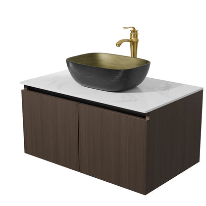 Bathroom Storage Cabinet Set with Sink & Faucet - 100cm with 1 basin