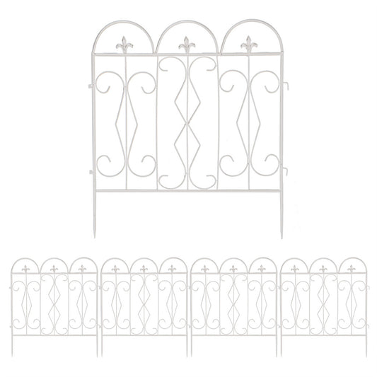 P&P 5X Rustproof Metal Garden Fence High-grade Animal Barrier Border Outdoor Patio