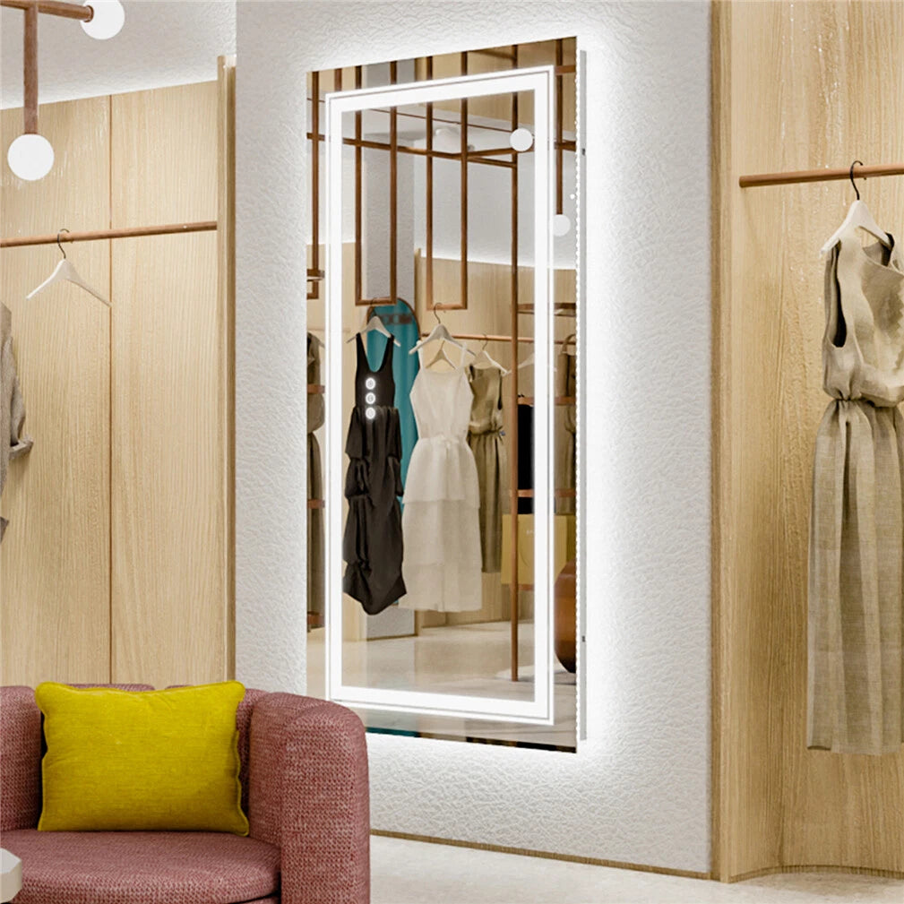LED Bathroom Mirror with Anti-Fog, Memory & Dimmable Light - 1510x780mm/Double LED
