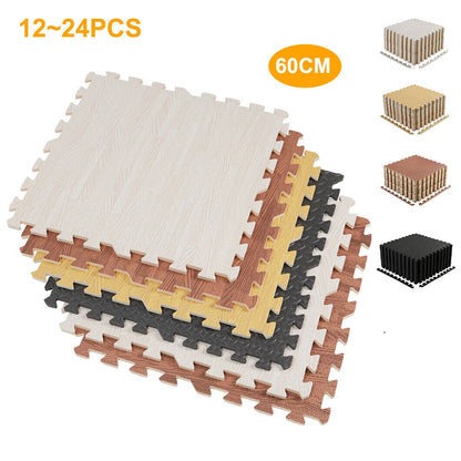 12PCS Interlocking Heavy Duty EVA Foam Gym Flooring Mats 60x60cm