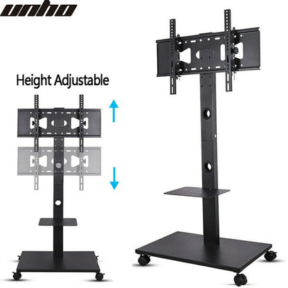 P&P Exhibition Display Stand Mobile TV Trolley Floor Stand Mounting Bracket 32-70"