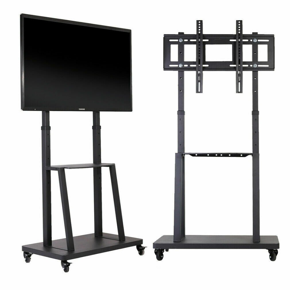 P&P Heavy-Duty Mobile Cart TV Stand VESA 32"- 80" screens Load 176lb Floor TV Stand