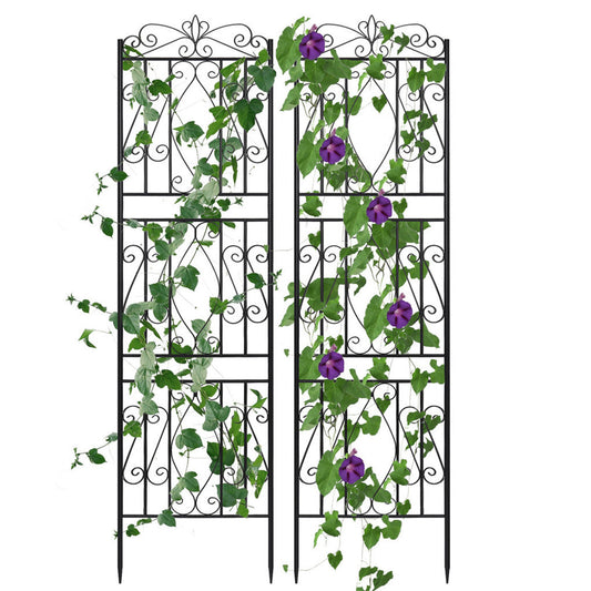 P&P 2X Heavy Duty Rustproof Garden Trellis Plant Flowers Support Frame Patio Screen