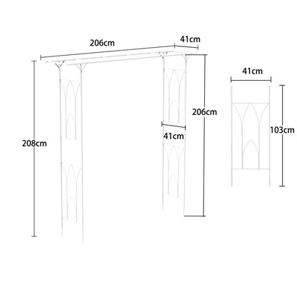 Wedding Arbor Arch for Garden Pathways and Climbing Flowers