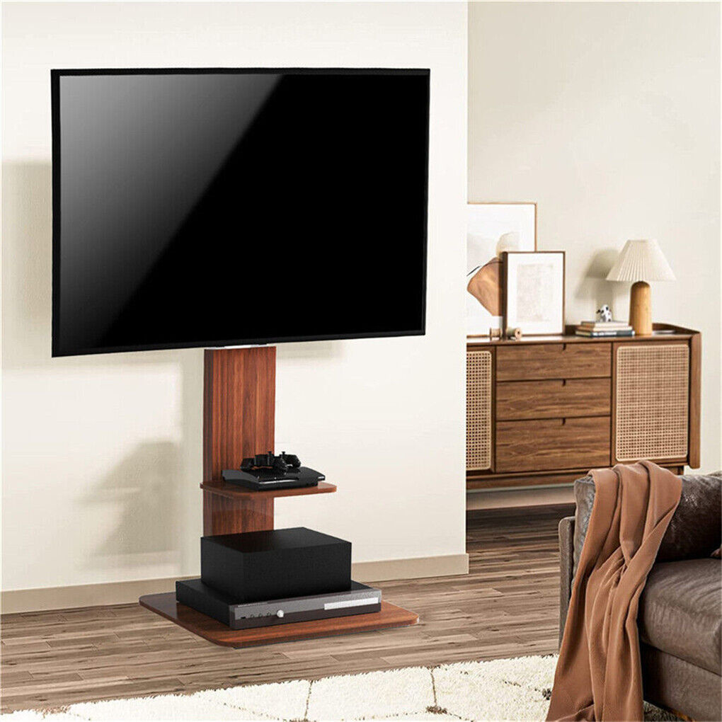 Buy P&P TV Mount Floor Stand with Shelves for Large TVs - Australia