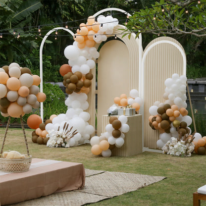 P&P 3X Wedding Arch Backdrop Stand White Metal Balloon Frame Garden Floral Arch Deco